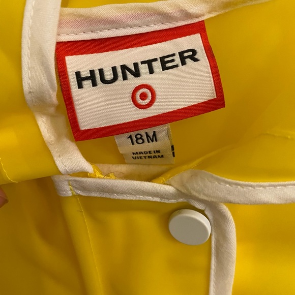HUNTER Baby Yellow Rain Jacket 18 Months - Picture 2 of 5